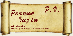 Peruna Vujin vizit kartica